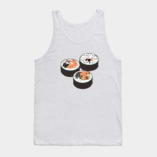 Cute Sushi  Cat Tank Top